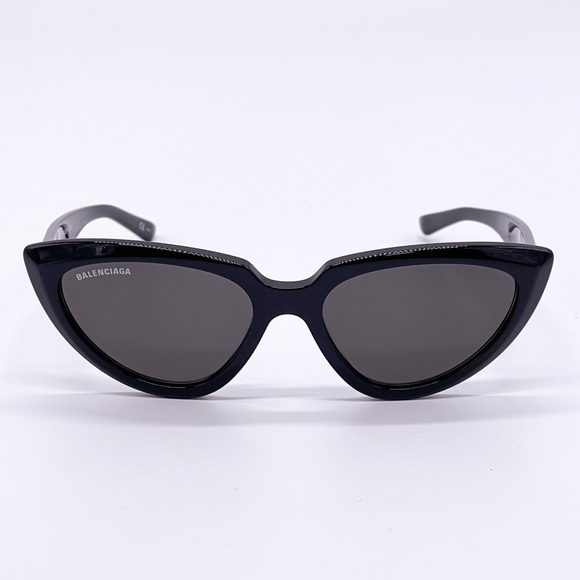 NEW BALENCIAGA BB0182S 001 BLACK CAT EYE FRAME SUNGLASSES BALENCIAGA - Picture 4 of 13